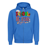 True Royal School Nurse Zipper Hoodie - LillyAllenDesigns