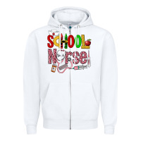 White School Nurse Zipper Hoodie - LillyAllenDesigns