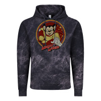 Cloud Black distressed mighty Vintage Hoodie - lanVoArt