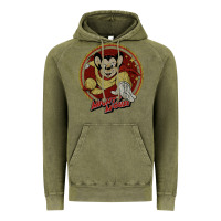 Vintage Olive distressed mighty Vintage Hoodie - lanVoArt