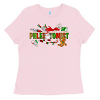 Bubblegum Pink christmas phlebotomist Ladies Tee - LillyAllenDesigns