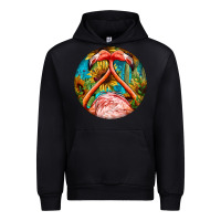 Black flamingos with western background Urban Hoodie - BarkalooDesign