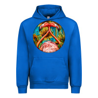 Cobalt flamingos with western background Urban Hoodie - BarkalooDesign