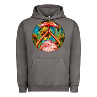 Pigment Tornado flamingos with western background Urban Hoodie - BarkalooDesign