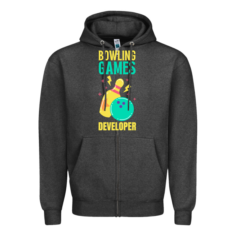 Bowling Games Developer Zipper Hoodie by lanVoArt | Teevron