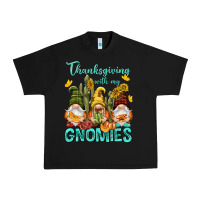Black Thanksgiving With My Gnomes Urban Heavy Tee - NancyCooperArtShop