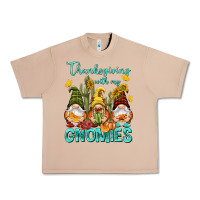 Burro Thanksgiving With My Gnomes Urban Heavy Tee - NancyCooperArtShop