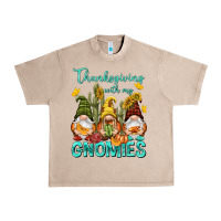 French Oak Thanksgiving With My Gnomes Urban Heavy Tee - NancyCooperArtShop