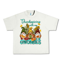 Pistachio Thanksgiving With My Gnomes Urban Heavy Tee - NancyCooperArtShop