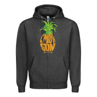 Charcoal Heather vintage psych pineapple of gus c'mon son! crazy lover gift t shirt Zipper Hoodie - lanVoArt