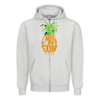 Dove Grey vintage psych pineapple of gus c'mon son! crazy lover gift t shirt Zipper Hoodie - lanVoArt