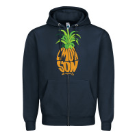 Navy vintage psych pineapple of gus c'mon son! crazy lover gift t shirt Zipper Hoodie - lanVoArt