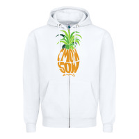 White vintage psych pineapple of gus c'mon son! crazy lover gift t shirt Zipper Hoodie - lanVoArt