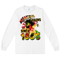 White breaking chains since 1865 Long Sleeve Tee - CowGirlArtShop