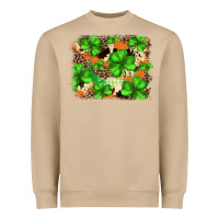 Mushroom st.patricks plaid  green glitter cowhide  leopard Heavyweight Sweatshirt - FaDigitalArtStudio