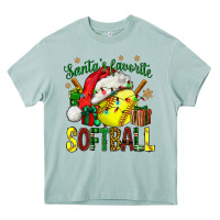 Arona santa's favorite softball bbs Heavy Core Tee - BundleAndBundleShop