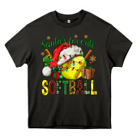 Asphalt santa's favorite softball bbs Heavy Core Tee - BundleAndBundleShop