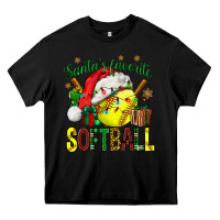 Black santa's favorite softball bbs Heavy Core Tee - BundleAndBundleShop