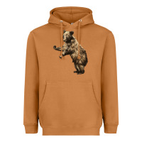 Meerkat Brown Bear Cub Heavyweight Hoodie - LillyAllenDesigns