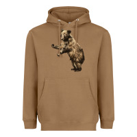 Toasted Coconut Brown Bear Cub Heavyweight Hoodie - LillyAllenDesigns