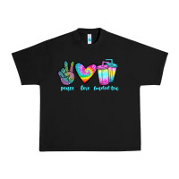 Black peace love loaded tea Urban Heavy Tee - JahusDesignShop