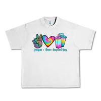 Lunar Rock peace love loaded tea Urban Heavy Tee - JahusDesignShop