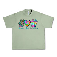 Oil Green peace love loaded tea Urban Heavy Tee - JahusDesignShop