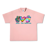 Salmon peace love loaded tea Urban Heavy Tee - JahusDesignShop