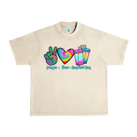 Sandshell peace love loaded tea Urban Heavy Tee - JahusDesignShop