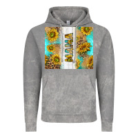 Cloud Rock western mother's day mama with turquoise and sunflowers and leopard tu Vintage Hoodie - TumblerDesignByShophia