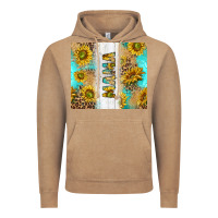 Vintage Coffee western mother's day mama with turquoise and sunflowers and leopard tu Vintage Hoodie - TumblerDesignByShophia