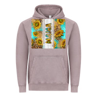 Vintage Zinc western mother's day mama with turquoise and sunflowers and leopard tu Vintage Hoodie - TumblerDesignByShophia