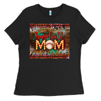 Black baseball Ladies Tee - LillyAllenDesigns