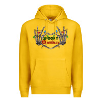 Lemon spooky christmas skeleton hands Premium Hoodie - FaDigitalArtStudio