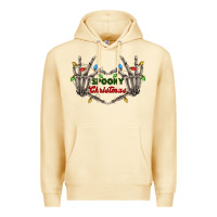 Pina Colada spooky christmas skeleton hands Premium Hoodie - FaDigitalArtStudio