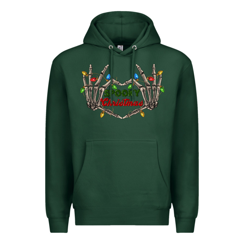 Spooky Christmas Skeleton Hands Premium Hoodie by FaDigitalArtStudio | Teevron