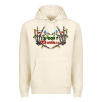 Tofu spooky christmas skeleton hands Premium Hoodie - FaDigitalArtStudio