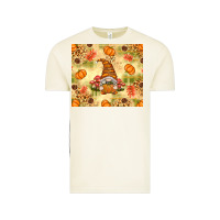 Vintage Arctic Fall Pumpkins and Gnome with Leopard Vintage Tee - texasbilliewilder