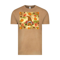 Vintage Camel Fall Pumpkins and Gnome with Leopard Vintage Tee - texasbilliewilder