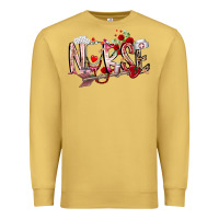 Antique Gold nurse valentines day Premium Sweatshirt - RacoonDesign