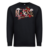 Black nurse valentines day Premium Sweatshirt - RacoonDesign