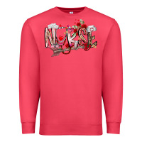 Cardinal nurse valentines day Premium Sweatshirt - RacoonDesign