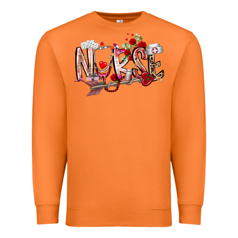 Nurse Valentines Day Premium Sweatshirt by RacoonDesign | Teevron
