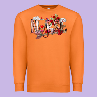 Nurse Valentines Day Premium Sweatshirt Designed By Racoondesign