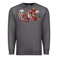 Charcoal Heather nurse valentines day Premium Sweatshirt - RacoonDesign