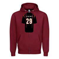 Burgundy cam taylor britt jersey Zipper Hoodie - lanVoArt