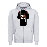 Heather Grey cam taylor britt jersey Zipper Hoodie - lanVoArt
