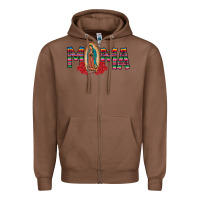 Chestnut Mama Our Lady Zipper Hoodie - CowhideDigitalArt