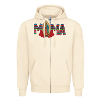 Sandshell Mama Our Lady Zipper Hoodie - CowhideDigitalArt