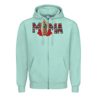 Seafoam Mama Our Lady Zipper Hoodie - CowhideDigitalArt